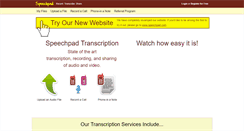 Desktop Screenshot of old.speechpad.com