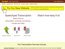 Tablet Screenshot of old.speechpad.com